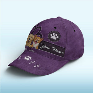 Keep Calm And Love Dogs Blue - Dog & Cat Personalized Custom Hat, All Over Print Classic Cap - New Arrival, Gift For Pet Owners, Pet Lovers