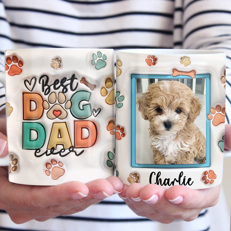 Love You Dad: Personalized Dog Wrapping Paper
