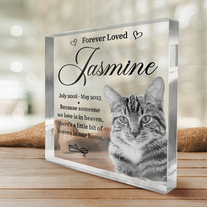 Custom Photo Someone We Love Is In Heaven - Memorial Personalized Custom Square Shaped Acrylic Plaque - Sympathy Gift, Gift For Pet Owners, Pet Lovers