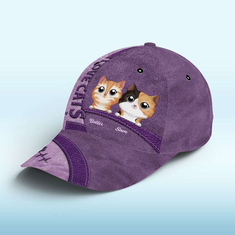 What Greater Gift Than The Love Of A Cat Navy - Cat Personalized Custom Hat, All Over Print Classic Cap - New Arrival, Gift For Pet Owners, Pet Lovers
