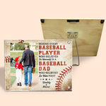Custom Photo Behind Every Baseball Player - Family Personalized Custom Acrylic Magnetic Photo Frame - Gift For Family Members