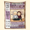 The Love Of My Life - Couple Personalized Custom Blanket - Gift For Husband Wife, Anniversary