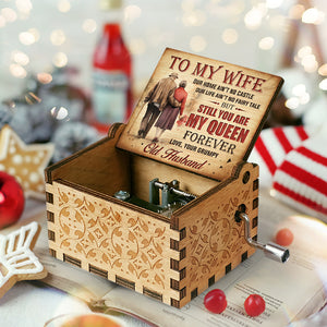 3.7" Our Home Ain’t No Castle But Still You Are My Queen Forever - Couple Music Box - Gift For Husband Wife, Anniversary