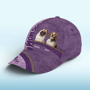 Custom Photo My Kids Have Paws - Dog & Cat Personalized Custom Hat, All Over Print Classic Cap - Gift For Pet Owners, Pet Lovers