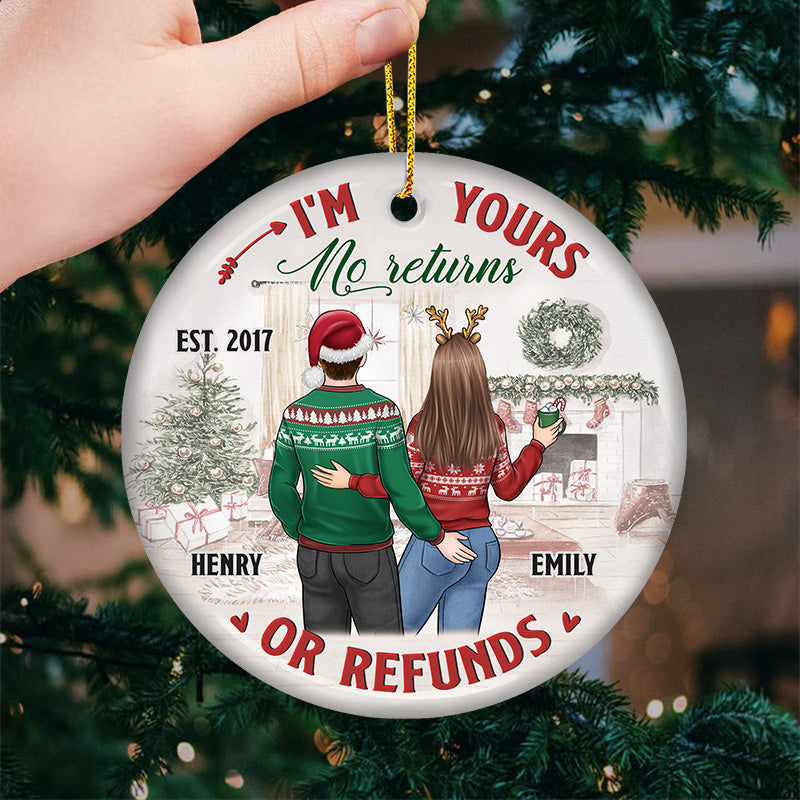 I've Always Been Yours - Couple Personalized Custom Ornament - Ceramic Round Shaped - Christmas Gift For Husband Wife, Anniversary