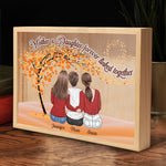 Mother & Daughters, Our Love Knows No Distance - Family Personalized Custom Frame Light Box - Birthday Gift For Mom
