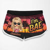 If Lost, Return To Your Bae - Funny Personalized Custom Tropical Hawaiian Aloha Couple Beach Shorts - Summer Vacation Gift, Birthday Party Gift For Husband Wife
