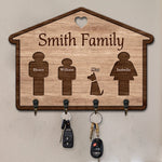 Custom Family Name Gifts for Families - Personalized Key Holder