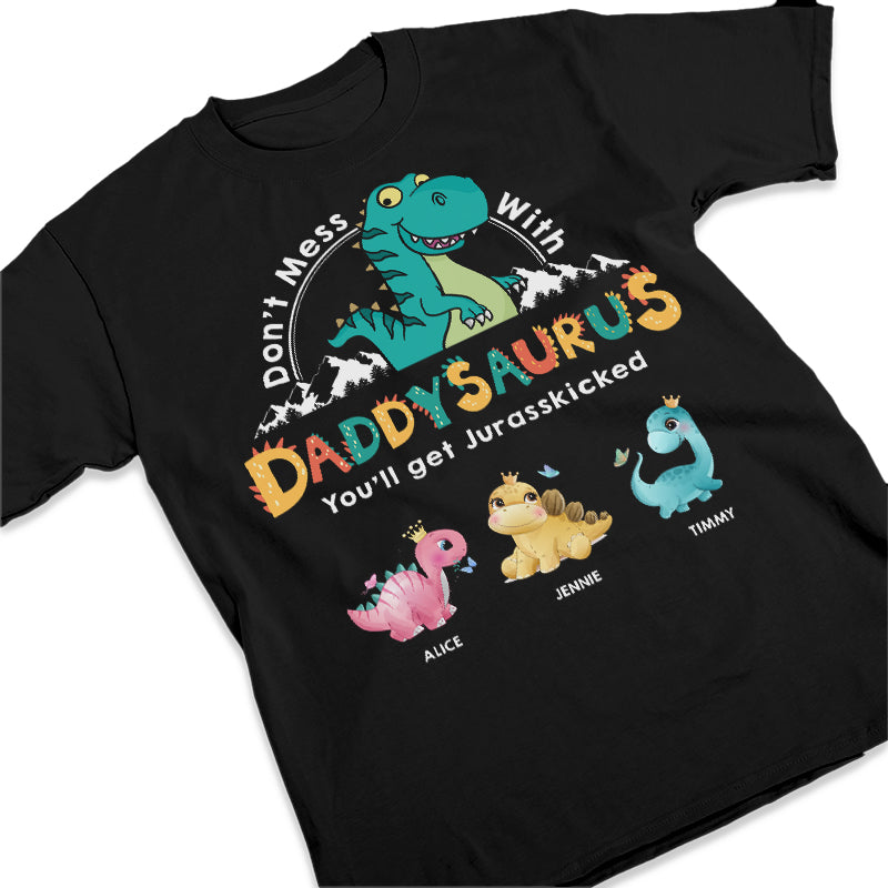 My Papasaurus Is The Best - Family Personalized Custom Unisex T-shirt, Hoodie, Sweatshirt - Father's Day, Birthday Gift For Dad