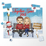 We Belong Together - Couple Personalized Custom Jigsaw Puzzle - Christmas Gift For Husband Wife, Anniversary