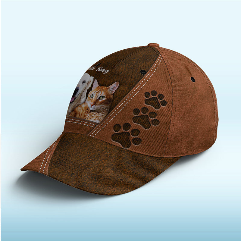 Custom Photo You Are My Beloved Pets Green - Dog & Cat Personalized Custom Hat, All Over Print Classic Cap - New Arrival, Gift For Pet Owners, Pet Lovers