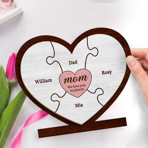 We'll Always Need You Mom - Family Personalized Custom 2-Layered Wooden Plaque With Stand - House Warming Gift For Mom