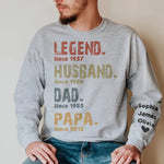 Custom Name Family Role Gifts for Dad - Personalized Sweater