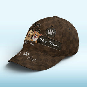 Love Comes In Fur And Paws Purple - Dog & Cat Personalized Custom Hat, All Over Print Classic Cap - New Arrival, Gift For Pet Owners, Pet Lovers