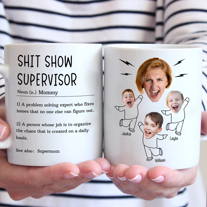 Custom Photo Be A Kind Kid - Family Personalized Custom Mug - Gift For Mom