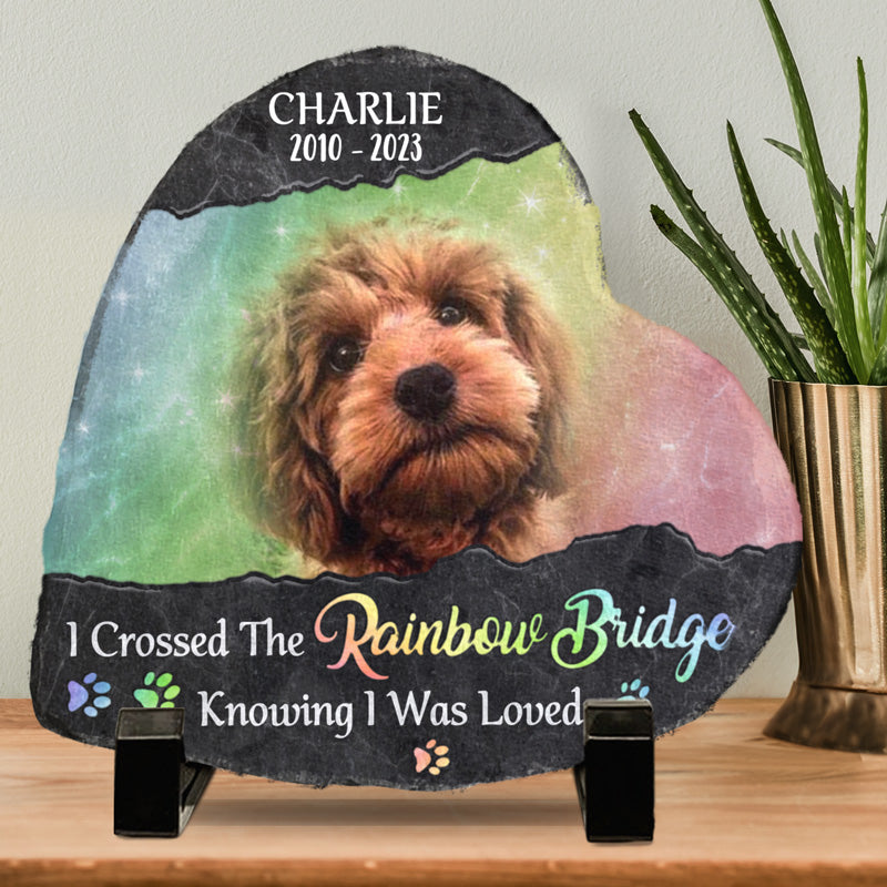Custom Photo I'll Miss You For The Rest Of Mine - Memorial Personalized Custom Heart Shaped Memorial Stone - Sympathy Gift For Pet Owners, Pet Lovers