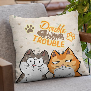 Trouble Makers - Cat Personalized Custom Pillow - Gift For Pet Owners, Pet Lovers