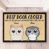 Don't Let My Fur Babies Out - Cat Personalized Custom Decorative Mat - Gift For Pet Owners, Pet Lovers