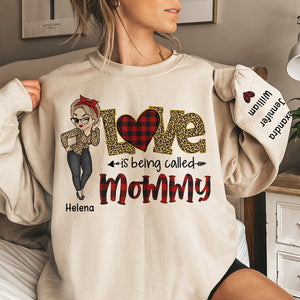 Grandkids Are The Greatest Gift - Family Personalized Custom Unisex Sweatshirt With Design On Sleeve - Christmas Gift For Mom, Grandma