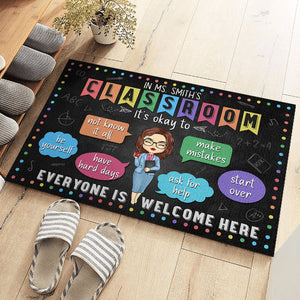 It's Okay To Make Mistakes And Start Over - Teacher Personalized Custom Decorative Mat - Gift For Teacher, Back To School