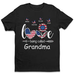 Custom Name Patriotic Grandma Gifts - Personalized Apparel