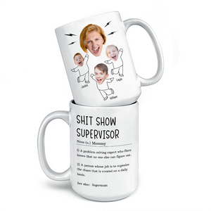 Custom Photo Be A Kind Kid - Family Personalized Custom Mug - Gift For Mom