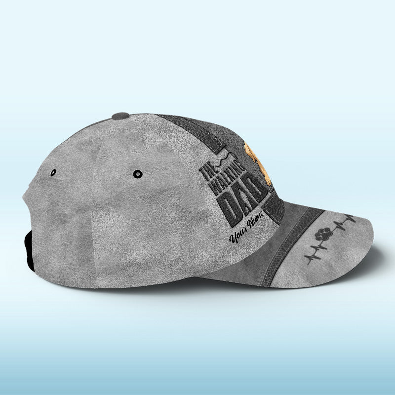 The Walking Dad - Dog Personalized Custom Hat, All Over Print Classic Cap - Gift For Pet Owners, Pet Lovers