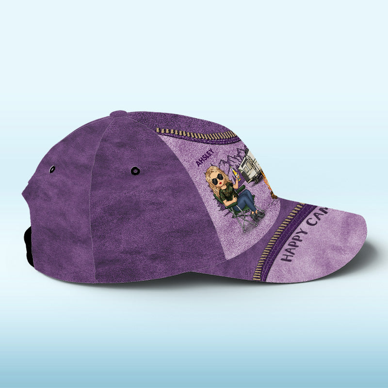 Life Is Best When You're Camping - Camping Personalized Custom Hat, All Over Print Classic Cap - Gift For Camping Lovers