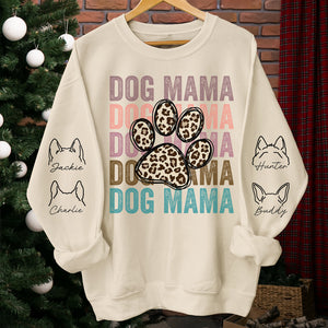 Best Fur Mama Ever Ever - Dog & Cat Personalized Custom Unisex Sweatshirt With Design On Sleeve - Gift For Pet Owners, Pet Lovers