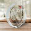 From Our First Kiss - Couple Personalized Custom Nonagon Shaped Acrylic Plaque - Gift For Husband Wife, Anniversary