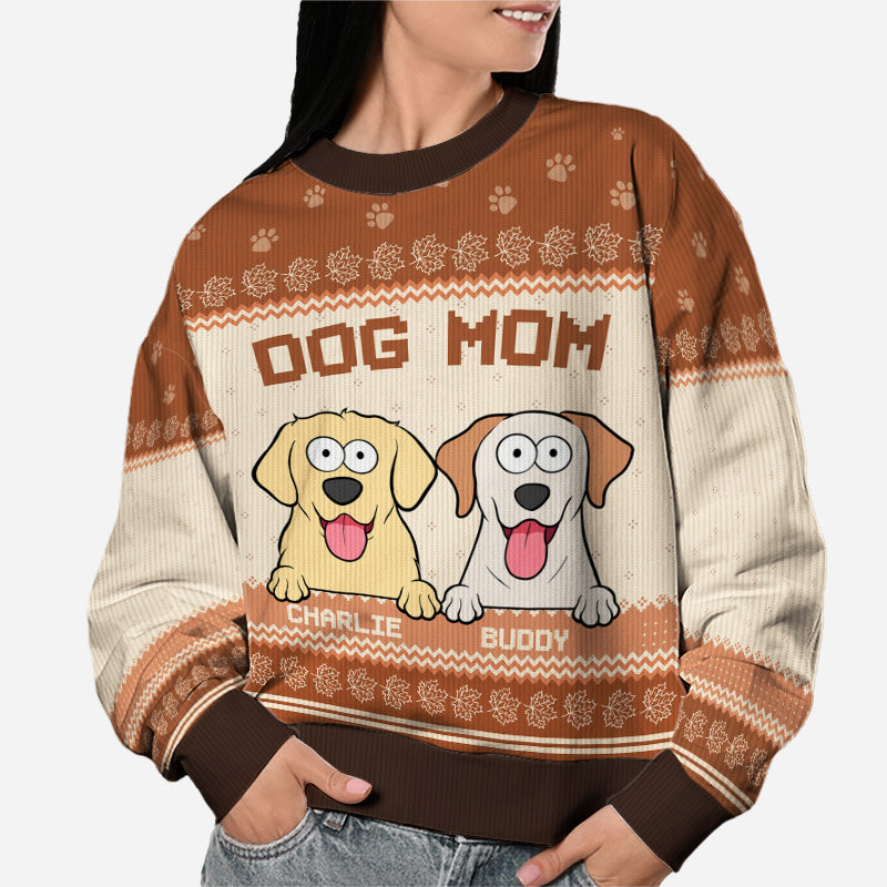 Best Cat Mom Ever - Dog & Cat Personalized Custom Ugly Sweatshirt - Unisex Wool Jumper - Autumn Fall Gift For Pet Owners, Pet Lovers