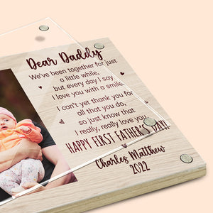 I Really, Really Love You - Family Personalized Custom Acrylic Magnetic Photo Frame - Father's Day, Birthday Gift For Dad
