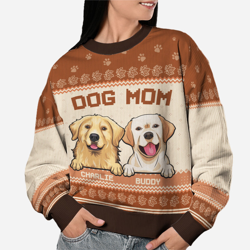 Follow Me Everywhere - Dog & Cat Personalized Custom Ugly Sweatshirt - Unisex Wool Jumper - Autumn Fall Gift For Pet Owners, Pet Lovers