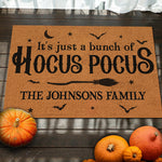 It's Hocus Pocus Time Witches - Family Personalized Custom Home Decor Witch Decorative Mat - Halloween Gift For Witches, Family Members
