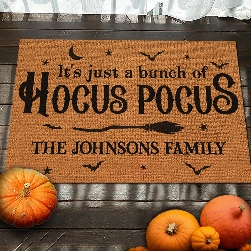 It's Hocus Pocus Time Witches - Family Personalized Custom Home Decor Witch Decorative Mat - Halloween Gift For Witches, Family Members