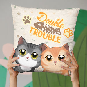 Trouble Maker - Cat Personalized Custom Pillow - Gift For Pet Owners, Pet Lovers