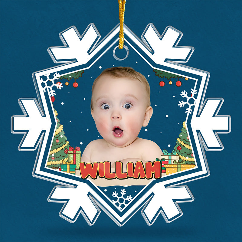 Custom Photo Mini Boss - Family Personalized Custom Ornament - Acrylic Custom Shaped - Christmas Gift For Baby Kids, Newborn Baby