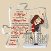 The Day I Met You - Couple Personalized Custom Puzzle Shaped Acrylic Plaque - Christmas Gift For Husband Wife, Anniversary