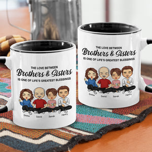 Brothers Sisters One Of Life’s Greatest Blessings - Family Personalized Custom Accent Mug - Gift For Siblings, Brothers, Sisters