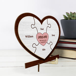 We'll Always Need You Mom - Family Personalized Custom 2-Layered Wooden Plaque With Stand - House Warming Gift For Mom