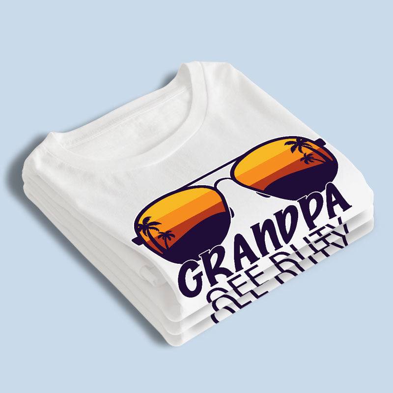 Grandpa Off Duty - Family Personalized Custom Unisex T-shirt, Hoodie, Sweatshirt - Gift For Family Members