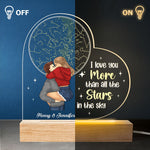 Custom Name Starry Sky Couple Gifts - Personalized 3D LED Light