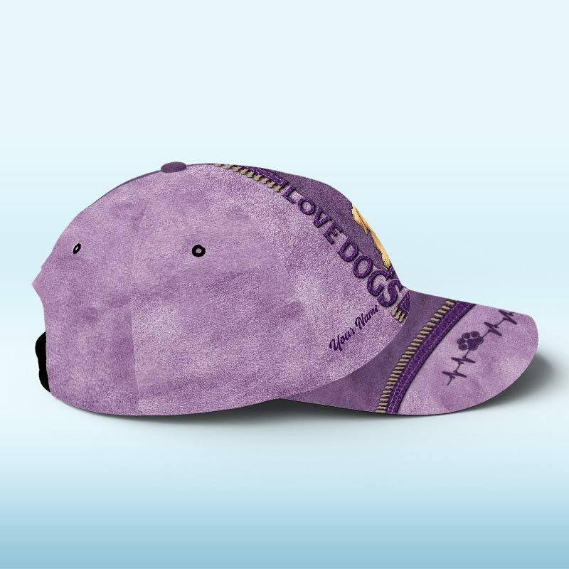I Love Dogs More Than Humans - Dog & Cat Personalized Custom Hat, All Over Print Classic Cap - Gift For Pet Owners, Pet Lovers