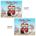 We Go Together Like Copy And Paste - Couple Personalized Custom Jigsaw Puzzle - Christmas Gift For Husband Wife, Anniversary