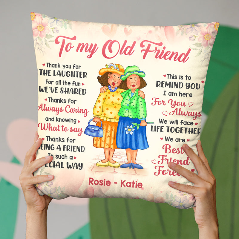 I Am Here For You Always - Bestie Personalized Custom Pillow - Gift For Best Friends, BFF, Sisters