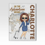 Adventures Are The Best Way To Learn - Travel Personalized Custom Passport Cover, Passport Holder - Holiday Vacation Gift, Gift For Women, Travel Lovers