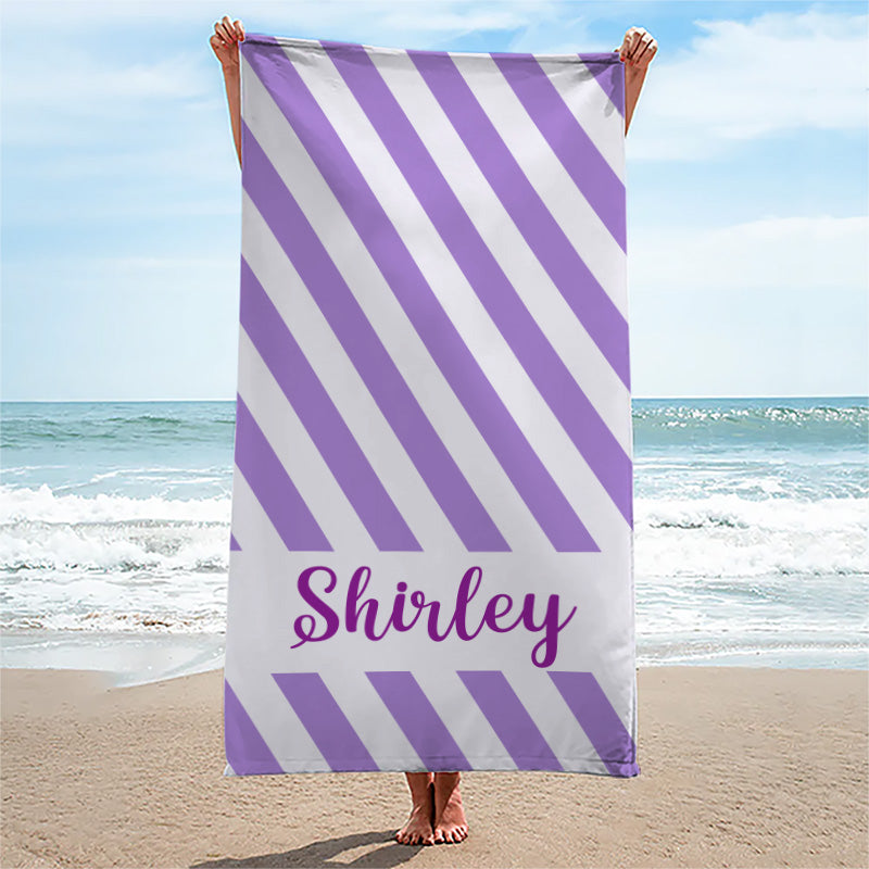 Summer Is In The Air - Bestie Personalized Custom Beach Towel - Summer Vacation Gift, Birthday Pool Party Gift For Best Friends, BFF, Sisters