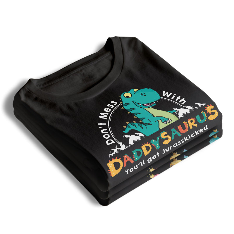 My Papasaurus Is The Best - Family Personalized Custom Unisex T-shirt, Hoodie, Sweatshirt - Father's Day, Birthday Gift For Dad