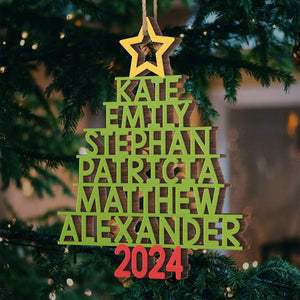 The Magic Of Christmas - Family Personalized Custom Ornament - Wood Custom Shaped - Christmas Gift For Family Members