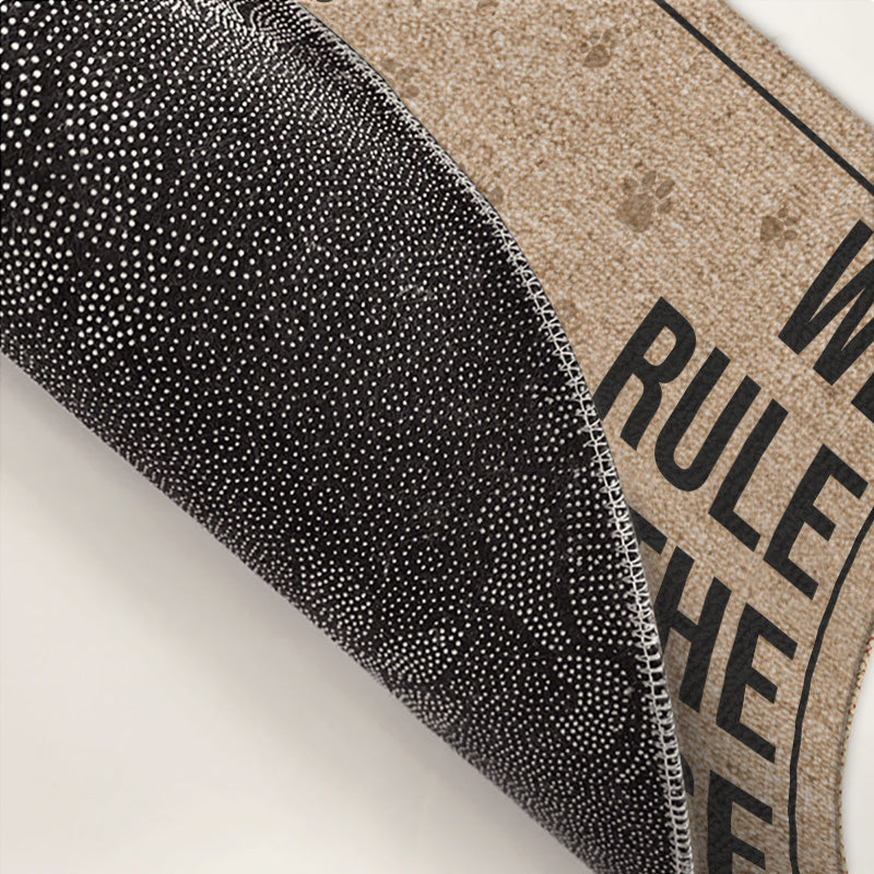 Cats Rule The House - Cat Personalized Custom Decorative Mat - Gift For Pet Owners, Pet Lovers